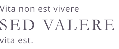 vita non est vivere sed valere